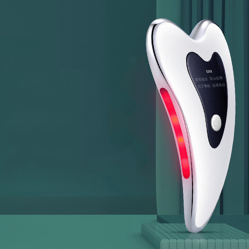 Elektrisches, per USB wiederaufladbares Guasha-Massagegerät – Gesichts- und Körperschabwerkzeug zur Faltenentfernung und Entspannung