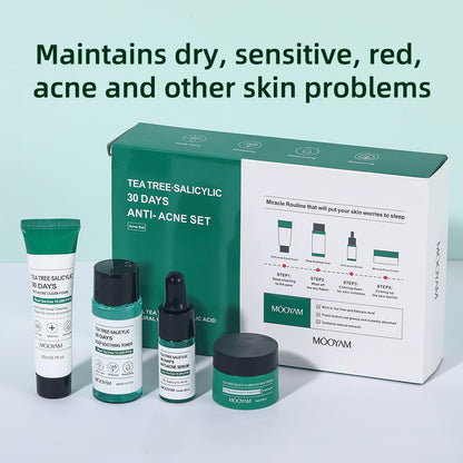 Tea Tree Acne Treatment Set – Deep Cleansing & Pore Refining Skin Care Kit