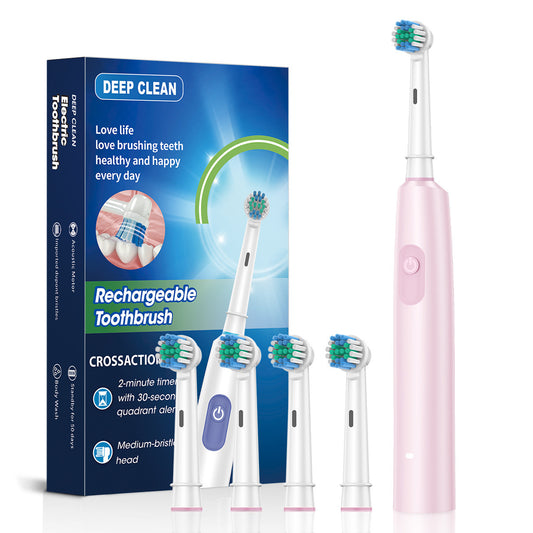 Rechargeable Rotating Electric Toothbrush – Deep Cleaning & 5 Modes