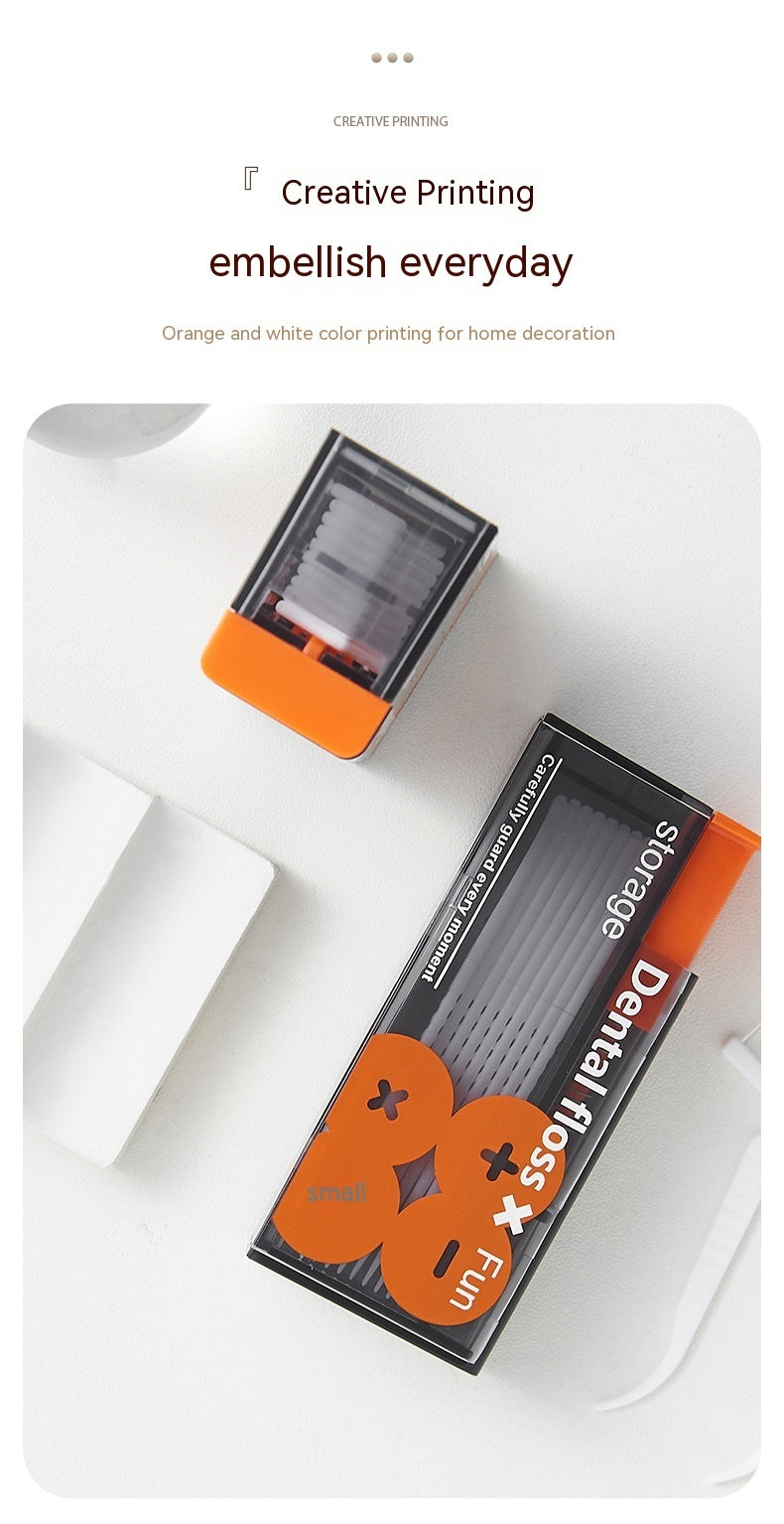 Portable Automatic Dental Floss Storage Box – Press Pop-up Dispenser with Floss Picks