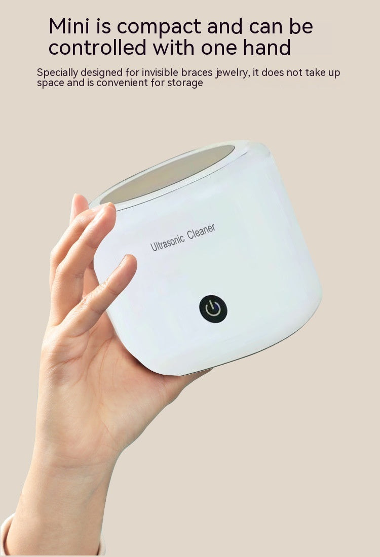 Mini Ultrasonic Denture Cleaner – Portable Tooth Socket Washing Machine