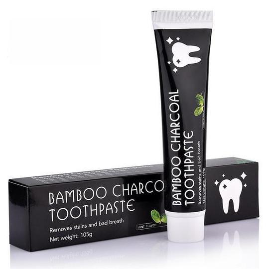 Natural Teeth Whitening Toothpaste – Activated Bamboo Charcoal (105g)