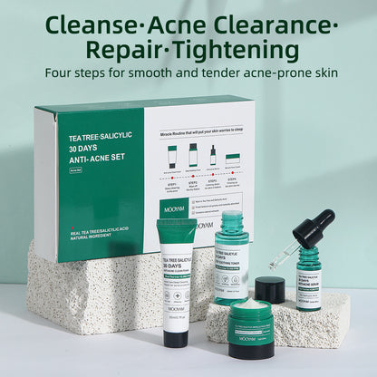 Tea Tree Acne Treatment Set – Deep Cleansing & Pore Refining Skin Care Kit