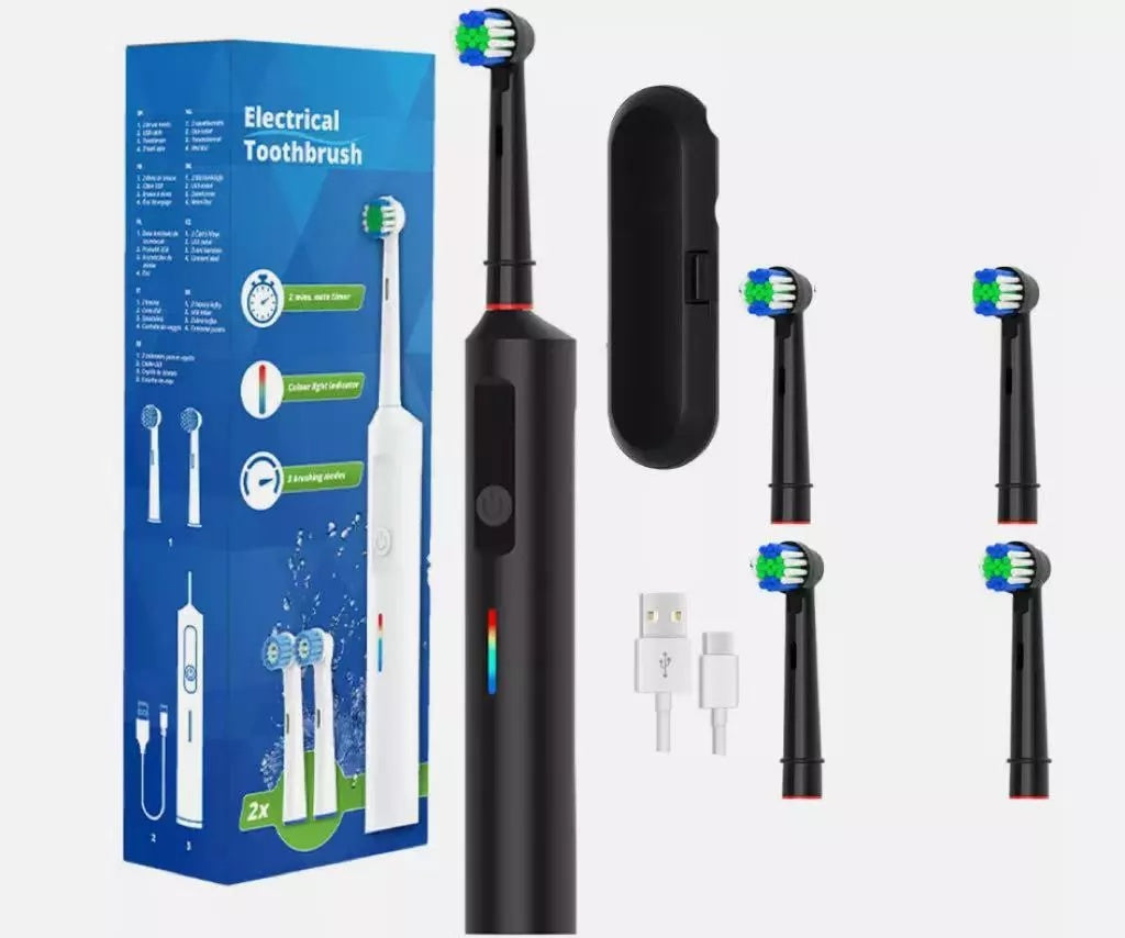 Smart Electric Toothbrush – Rechargeable, Rotating Brush, 5 Modes & Timer