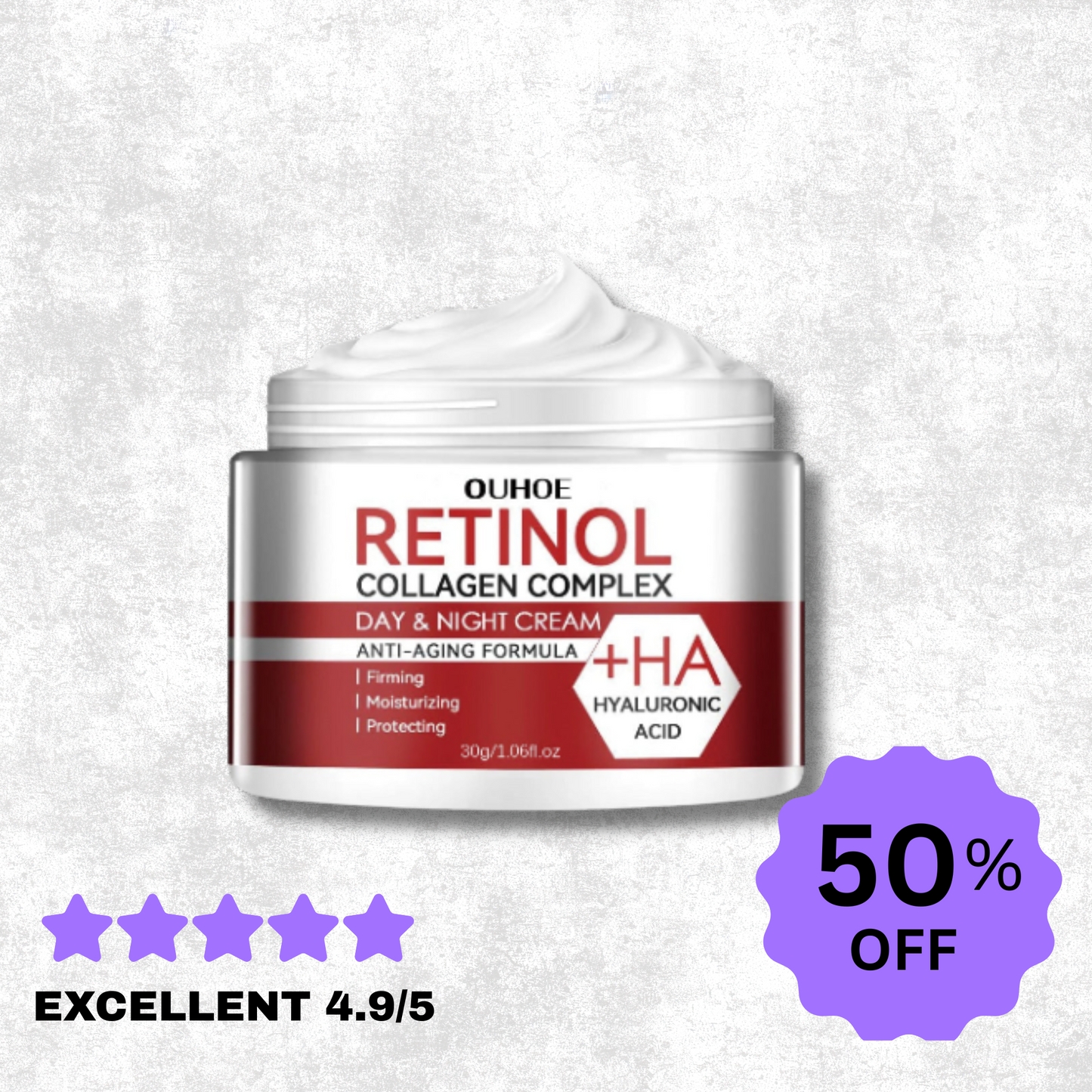 Feuchtigkeitsspendende Gesichtscreme mit Retinol – Anti-Aging- und Feuchtigkeitsformel