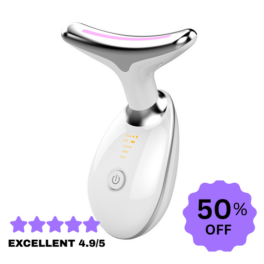 EMS Thermal Neck Lifting &amp; Tightening Massager – Mikrostrom-Faltenentferner mit LED-Photonentherapie