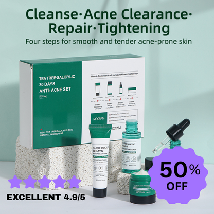 Tea Tree Acne Treatment Set – Deep Cleansing & Pore Refining Skin Care Kit
