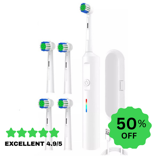 Smart Electric Toothbrush – Rechargeable, Rotating Brush, 5 Modes & Timer