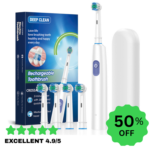 Rechargeable Rotating Electric Toothbrush – Deep Cleaning & 5 Modes