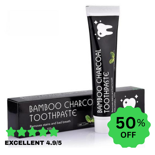 Natural Teeth Whitening Toothpaste – Activated Bamboo Charcoal (105g)