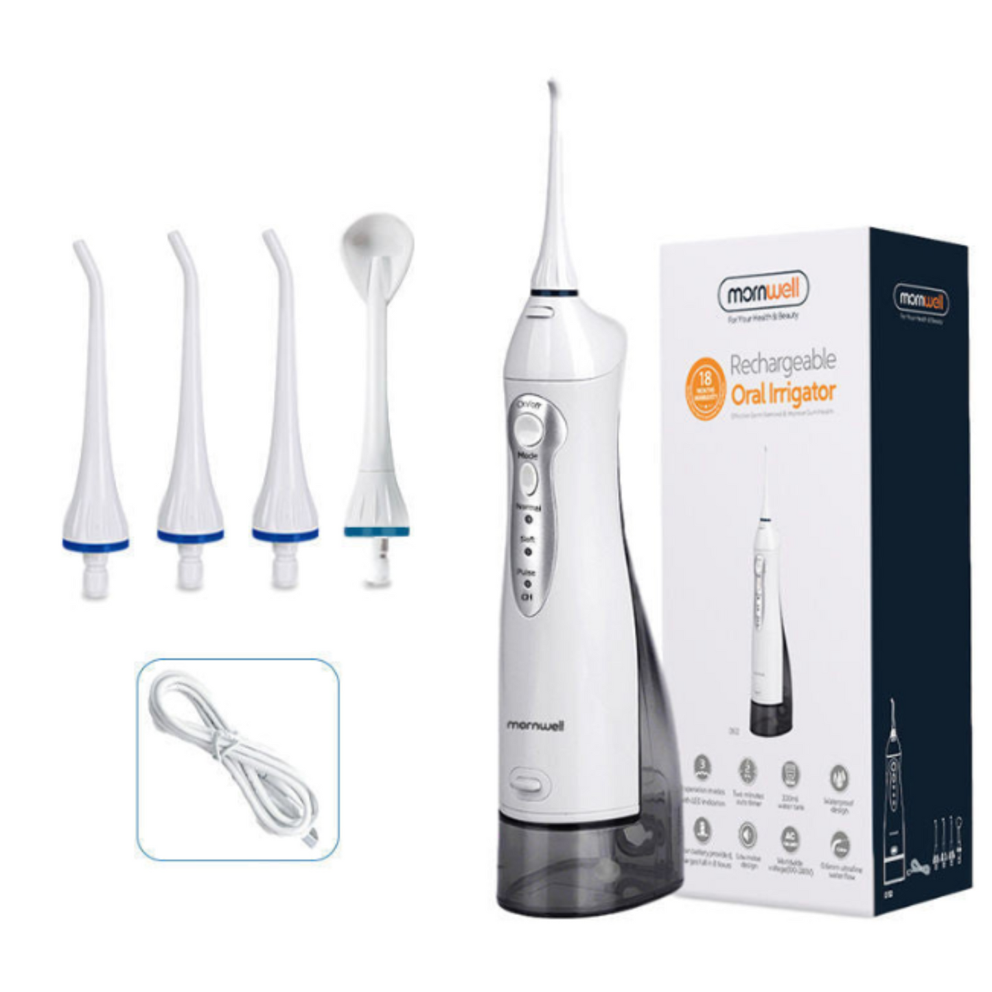 Portable Electric Flushing Device – Deep Cleaning, USB Rechargeable, 3 Modes